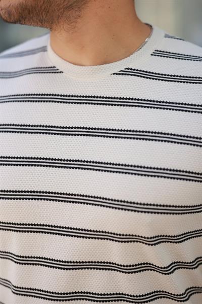 Erkek çizgili Kısa Kollu T-shirt