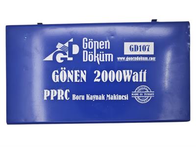 GD107   Gönen PPRC Boru Kaynak Makinesi 2000W - 50-63-75mm Kaynak Paftalı