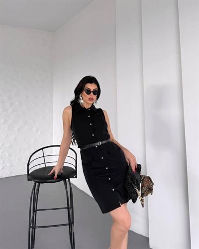 GÖMLEK YAKA ELBİSE