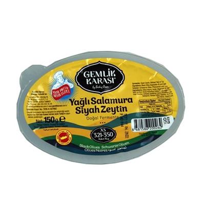 Gemlik Karası Siyah Zeytin  130 Gr. Vak.Xs 321-350