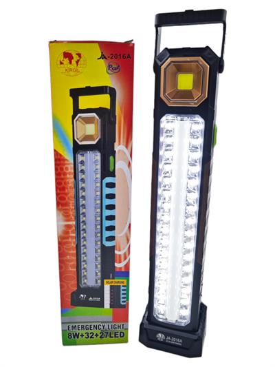 Kırgıl Solar Şarjlı 8W+32+27 Led Fener Işıldak