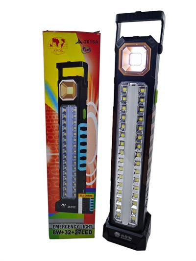 Kırgıl Solar Şarjlı 8W+32+27 Led Fener Işıldak