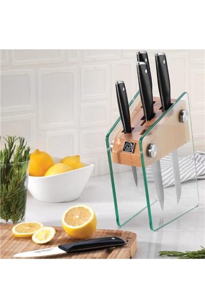 KORKMAZ A685 Korkmaz Vetra Cam Standlı Bıçak Seti Krm0031