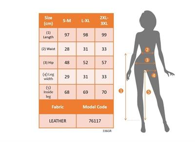 Kadın Paçası Lastikli Cep Detaylı Deri Tayt