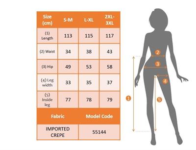Kadın Yüksek Bel Geniş Paça Detaylı Cepli Ithal Krep Pantolon