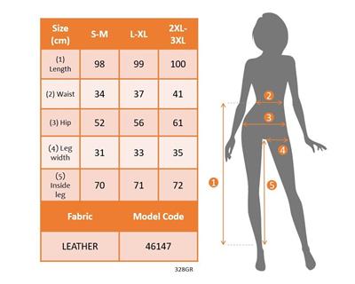Kadın Yüksek Bel Lastikli Cepli Deri Detaylı Dalgıç Pantolon