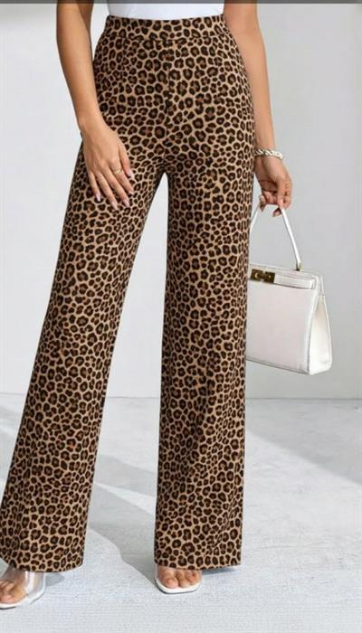 Kadın Yüksek Bel Paçaya Doğru Geniş Dalgıç Pantolon