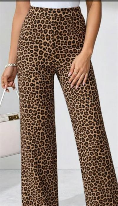 Kadın Yüksek Bel Paçaya Doğru Geniş Dalgıç Pantolon