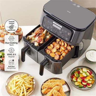 Karaca Air Pro Cook Duo Tandır XXXL Airfryer Rosegold 8L