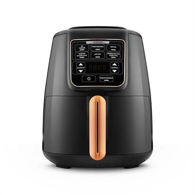 Karaca Air Pro Cook XL 2 İn 1 Konuşan Airfryer Black Copper 4L