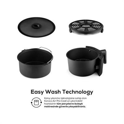 Karaca Air Pro Cook XL 2 İn 1 Konuşan Airfryer Walnut Brown