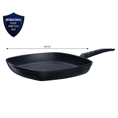 Karaca Biodiamond Antibakteriyel Kulp İndüksiyon Tabanlı Grill Tava 28 Cm