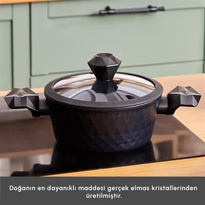 Karaca Biodiamond Antibakteriyel Kulp Tencere 20 Cm