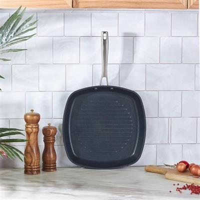 Karaca Biodiamond Pro İndüksiyon Tabanlı Grill Tava 28 Cm