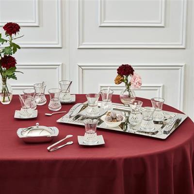 Karaca Cella Platin 40 Parça 12 Kişilik Çay Seti