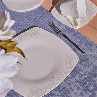 Karaca Fine Pearl Helen 26 Parça İnci Kahvaltı Seti Kare