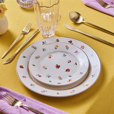 Karaca Floret 24 Parça 6 Kişilik Yemek Takımı