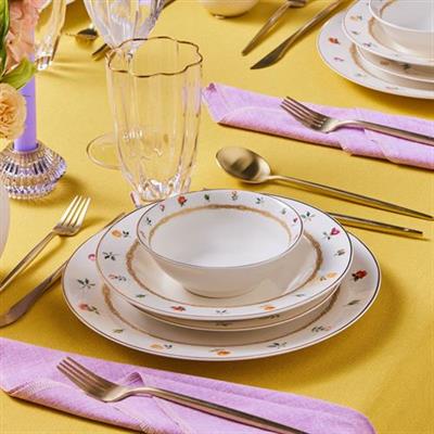 Karaca Floret 24 Parça 6 Kişilik Yemek Takımı