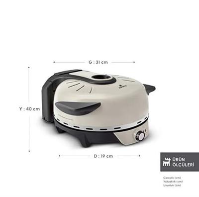 Karaca Gastro 10 İn 1 Pizza Pide Lahmacun Ve Tandır Ekmeği Makinesi Biodiamond Soft Cream
