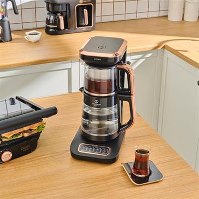 Karaca Gurme Luxury 2.0 Elektrikli Evlilik Paketi Tost, Kahve, Çay Makinesi Ve Mutfak Robotu Black Copper