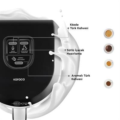 Karaca Hatır Hüps Aroma Sütlü Türk Kahve Makinesi Pearl White