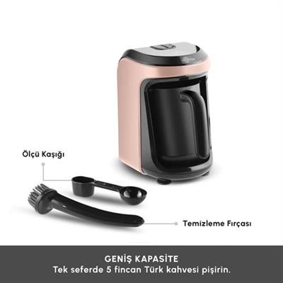 Karaca Hatır Hüps Aroma Sütlü Türk Kahve Makinesi Pearl Pink