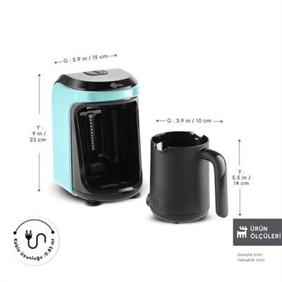 Karaca Hatır Hüps Aroma Sütlü Türk Kahve Makinesi Aqua Green