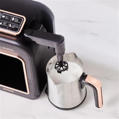 Karaca Hatır Plus Barista Steel 6 İn 1 Konuşan Latte Cappuccino Ve Közde Türk Kahve Makinesi Walnut Brown