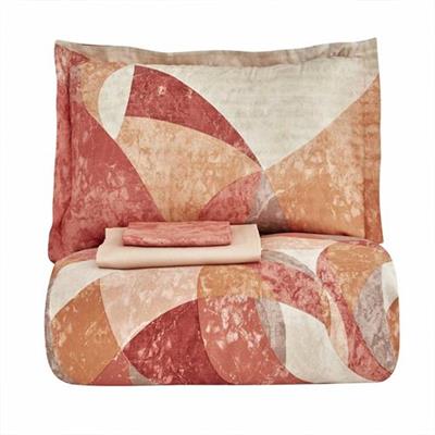 Karaca Home Alegria Saten Çift Kişilik Nevresim Takımı Terracota