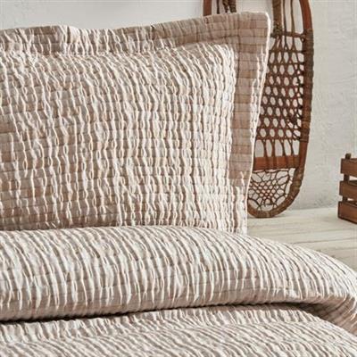 Karaca Home Loretta Çift Kişilik Yatak Örtüsü Bej