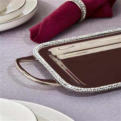 Karaca Home Majesty Dekoratif Tepsi Kulplu 45,75 X 17,75 Cm