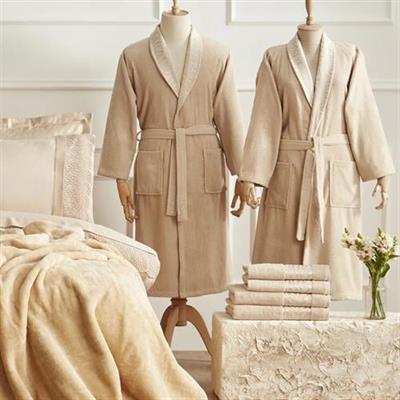 Karaca Home Nehir 14 Parça Çeyiz Seti Aile Banyo Seti Hediyeli Gold