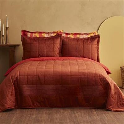 Karaca Home Odessa Çift Kişilik Kadife Yatak Örtüsü