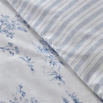 Karaca Home Parisien Çift Kişilik Percale Nevresim Takımı Mavi