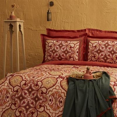 Karaca Home Savoy %100 Pamuk Çift Kişilik Saten Nevresim Takımı Kahve