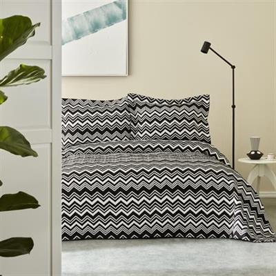 Karaca Home Wave Yatak Örtüsü Çift Kişilik Black