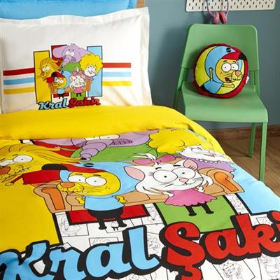 Karaca Home X Kral Şakir Sıkı Dostlar Tek Kişilik Nevresim Takımı