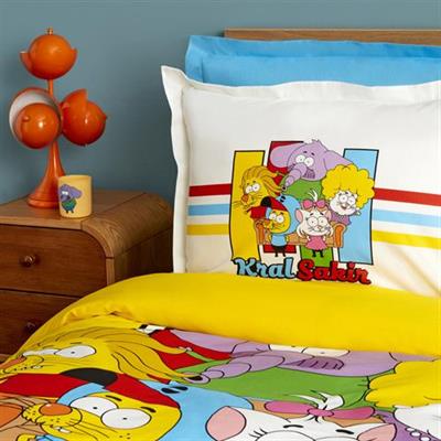 Karaca Home X Kral Şakir Sıkı Dostlar Tek Kişilik Nevresim Takımı