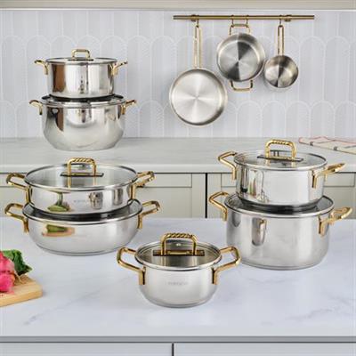 Karaca Maçka İndüksiyon Tabanlı Çelik Tencere 18 Cm Gold