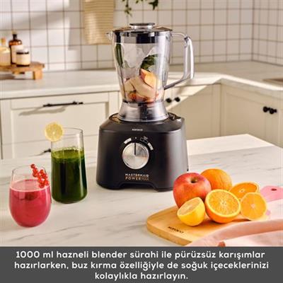 Karaca Mastermaid Power Max 11 İn 1 Mutfak Robotu 2500W Matte Black Silver