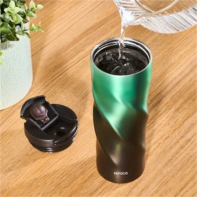 Karaca Orion Çelik Sızdırmaz Termos Yeşil 500 Ml