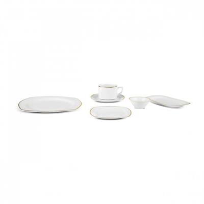 Karaca Padoca 26 Parça 6 Kişilik Kahvaltı Seti Yarım Kare Gold