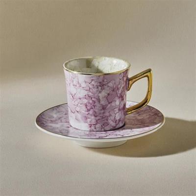 Karaca Parla 2 Kişilik Kahve Fincan Takımı 90 Ml Pembe