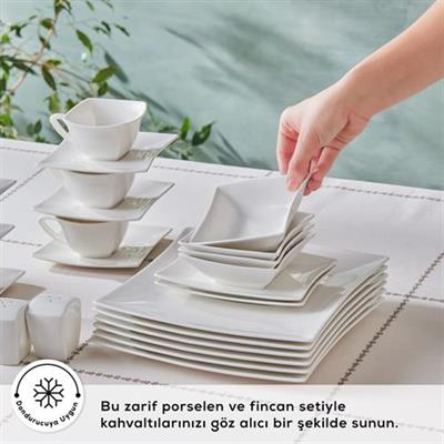 Karaca Perfect Beyaz 32 Parça Kahvaltı Seti