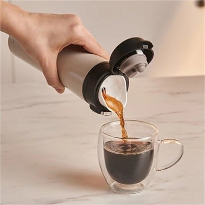 Karaca Pluton Çelik Sızdırmaz Termos Krem 450 Ml