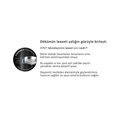 Karaca Powersteel 316+ 3Ply Artemis İndüksiyon Tabanlı 8 Parça Çelik Tencere Seti