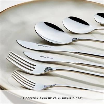 Karaca Premium View 84 Parça 12 Kişilik Kutulu Çatal Kaşık Bıçak Takımı