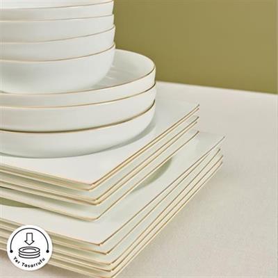 Karaca Red Carpet Collection Fine Pearl Extra Nish 62 Parça 12 Kişilik Yemek Takımı Gold