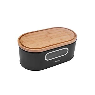 Karaca Stream 2İn1 Ekmek Kutusu/Kesme Tahtası Black