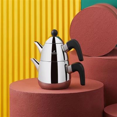 Karaca Tokyo Mini Powersteel Pro 316+ Çelik İndüksiyon Tabanlı Çaydanlık Takımı